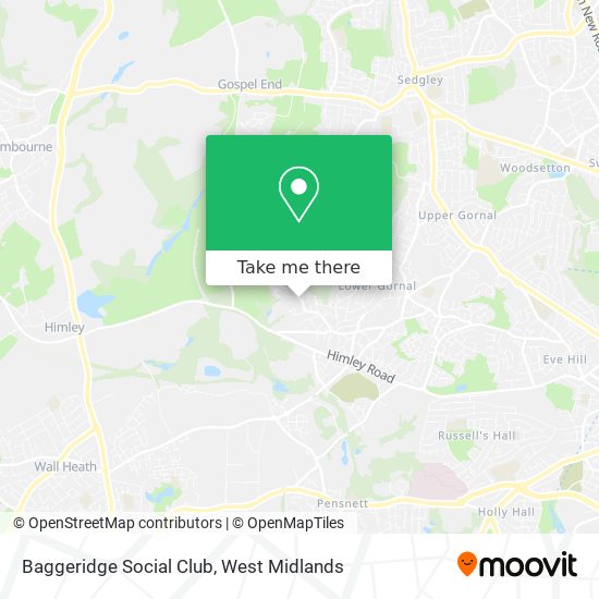 Baggeridge Social Club map