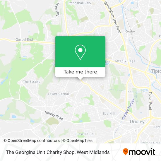 The Georgina Unit Charity Shop map