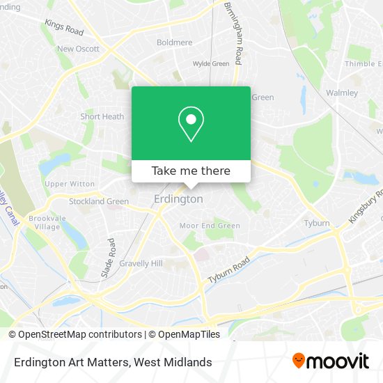 Erdington Art Matters map