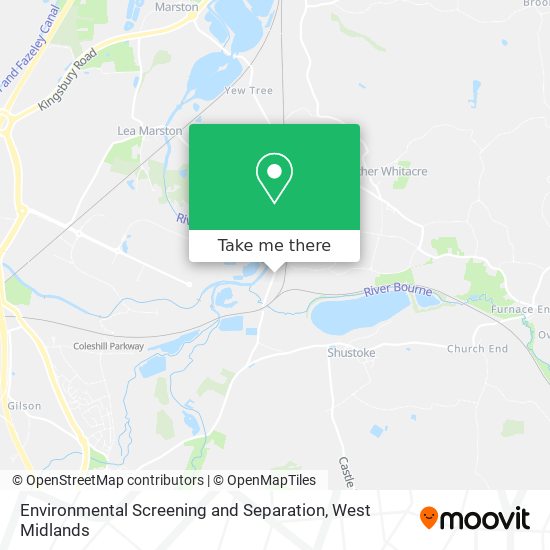 Environmental Screening and Separation map