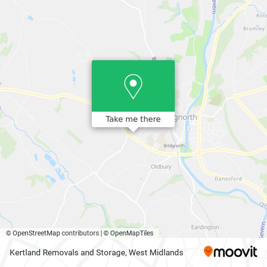 Kertland Removals and Storage map