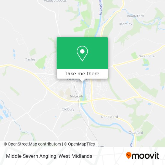 Middle Severn Angling map