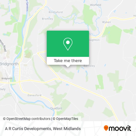 A R Curtis Developments map