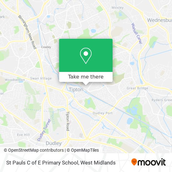 St Pauls C of E Primary School map