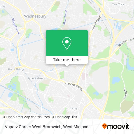 Vaperz Corner West Bromwich map