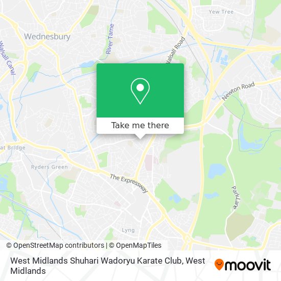 West Midlands Shuhari Wadoryu Karate Club map