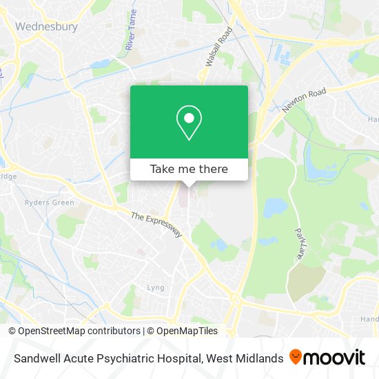 Sandwell Acute Psychiatric Hospital map