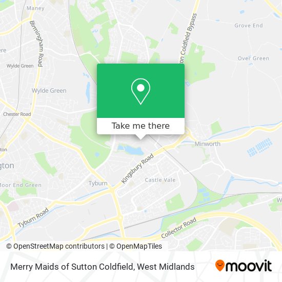 Merry Maids of Sutton Coldfield map