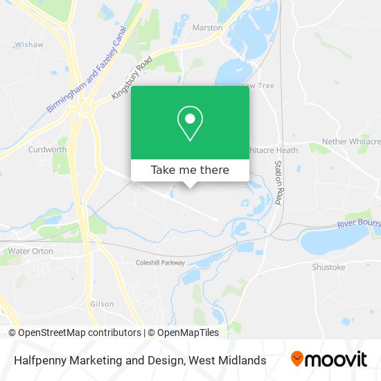 Halfpenny Marketing and Design map