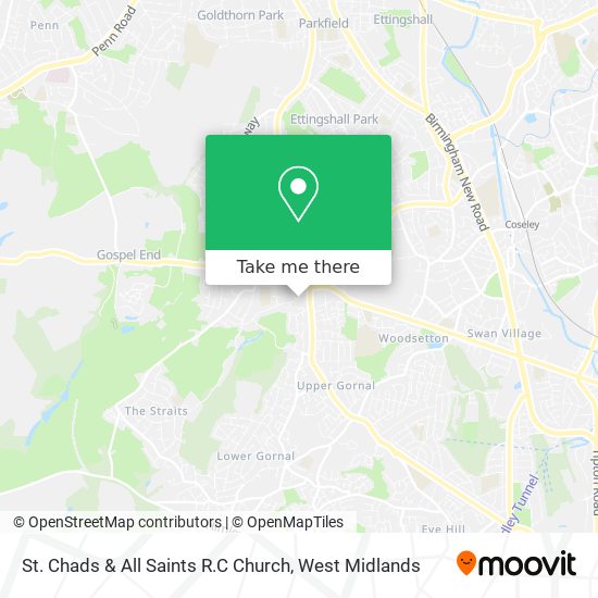 St. Chads & All Saints R.C Church map