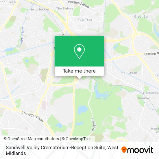Sandwell Valley Crematorium-Reception Suite map