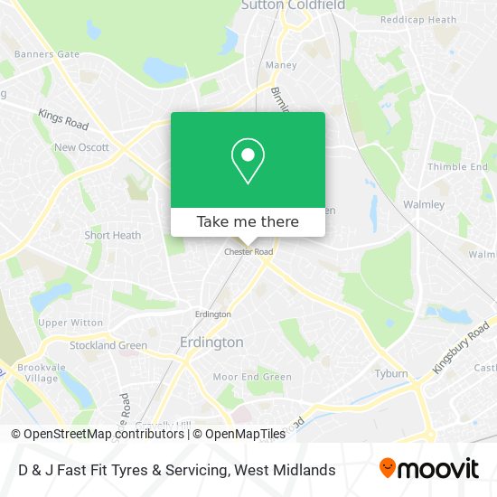 D & J Fast Fit Tyres & Servicing map