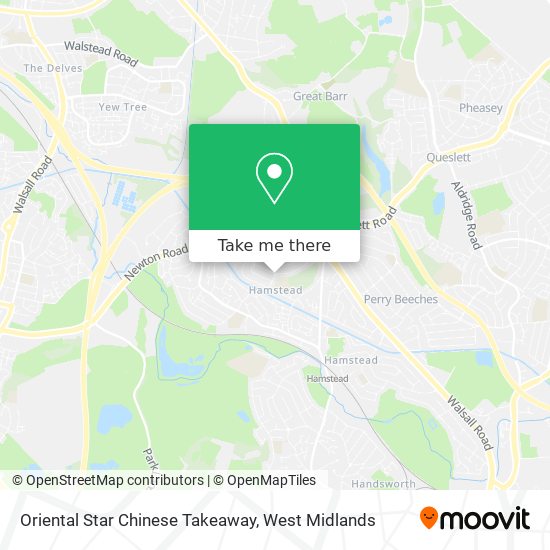 Oriental Star Chinese Takeaway map