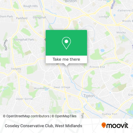 Coseley Conservative Club map