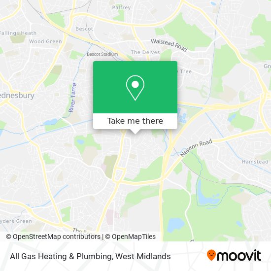 All Gas Heating & Plumbing map