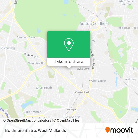 Boldmere Bistro map