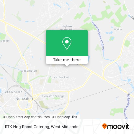 RTK Hog Roast Catering map