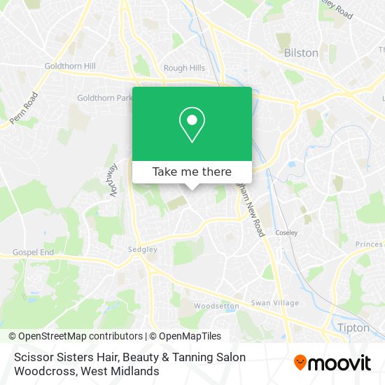 Scissor Sisters Hair, Beauty & Tanning Salon Woodcross map