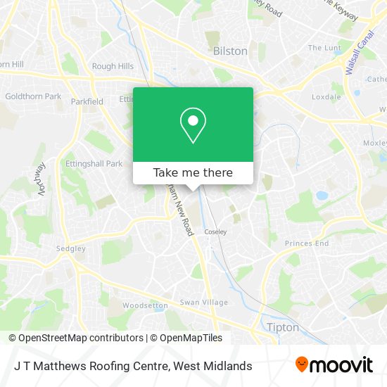 J T Matthews Roofing Centre map