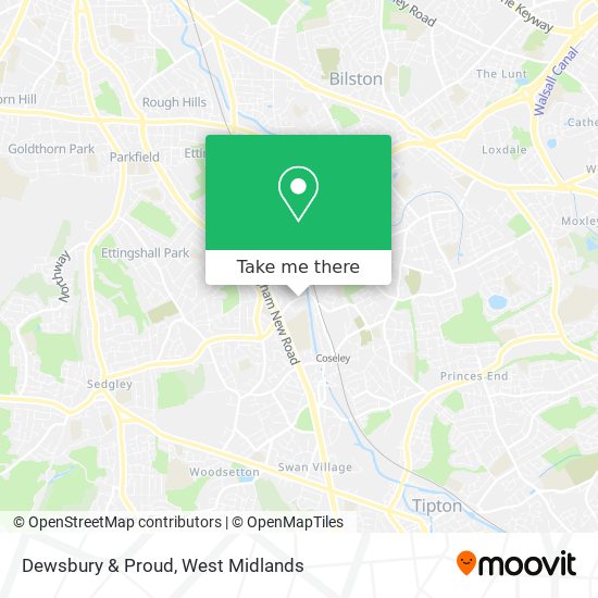 Dewsbury & Proud map