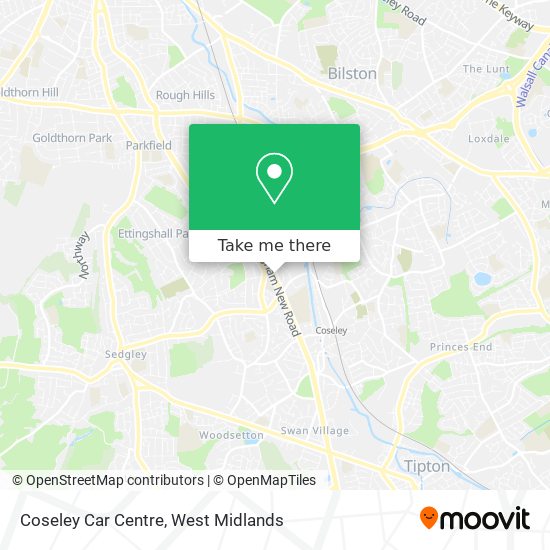 Coseley Car Centre map