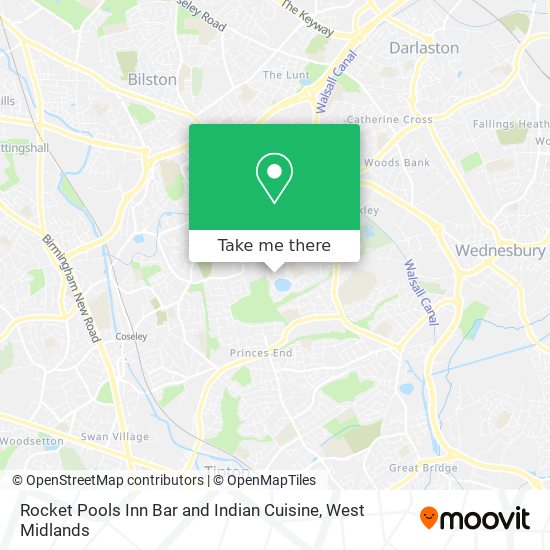 Rocket Pools Inn Bar and Indian Cuisine map