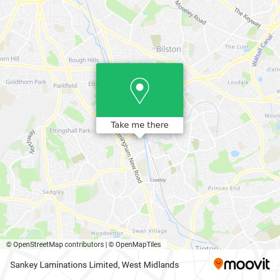 Sankey Laminations Limited map