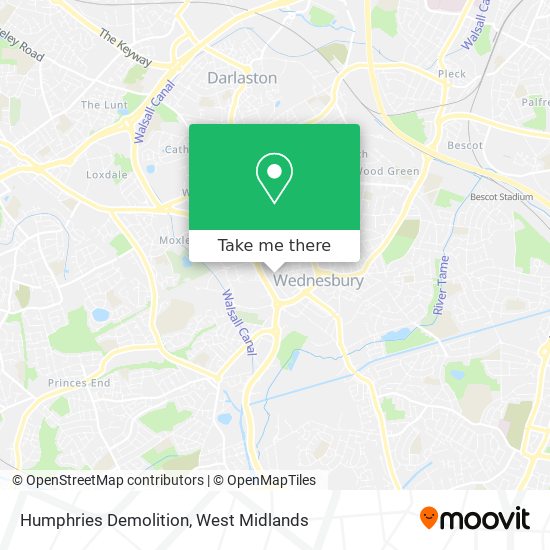 Humphries Demolition map