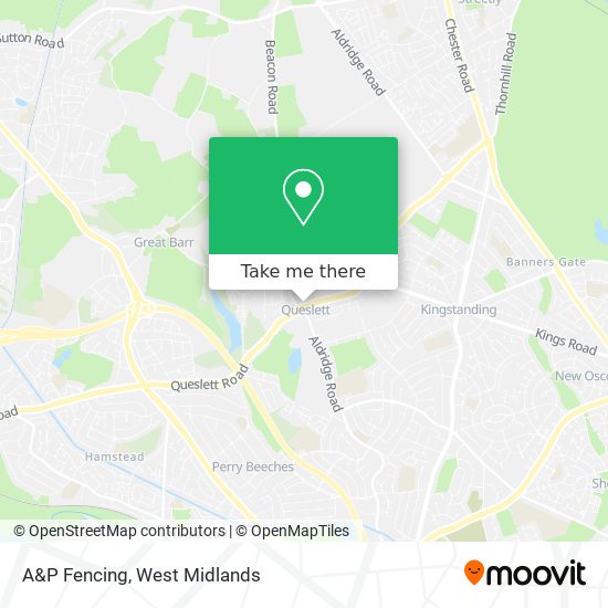 A&P Fencing map