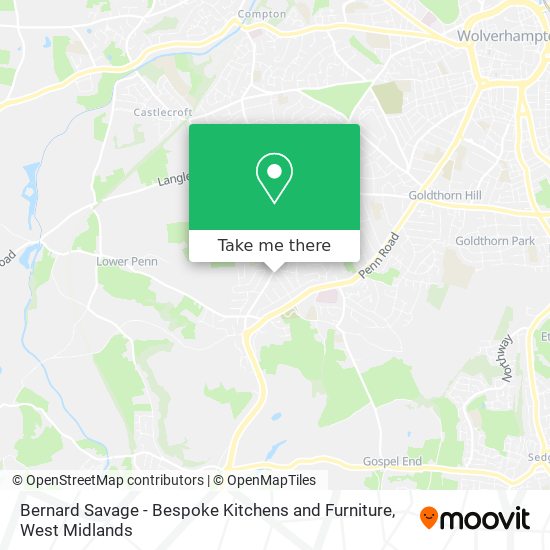 Bernard Savage - Bespoke Kitchens and Furniture map