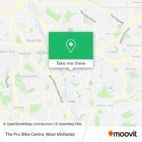 The Pro Bike Centre map