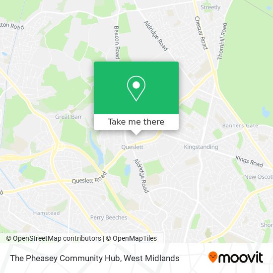 The Pheasey Community Hub map