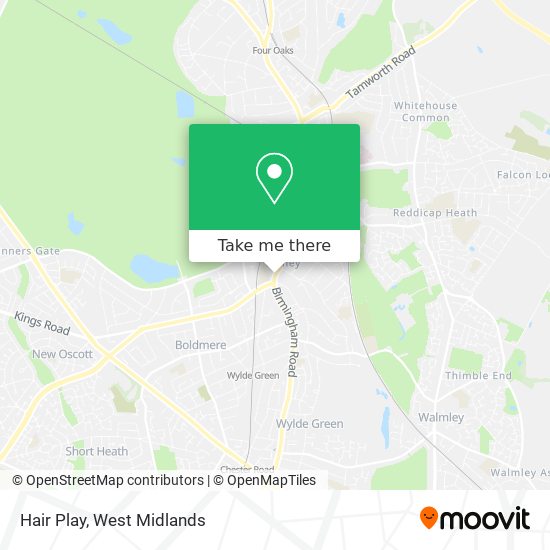 How to get to Hair Play in Sutton Wylde Green by Bus or Train?