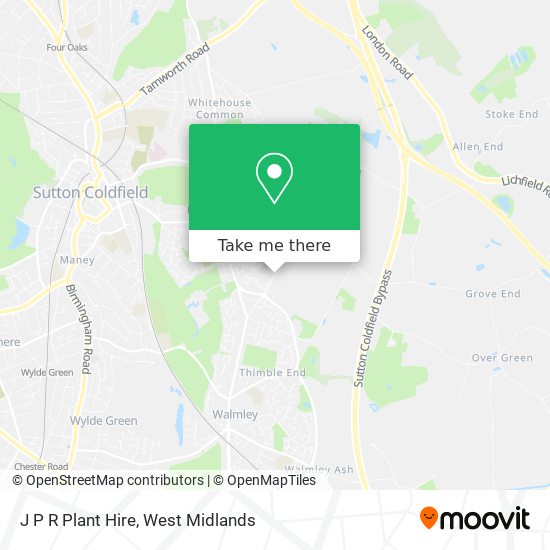 J P R Plant Hire map