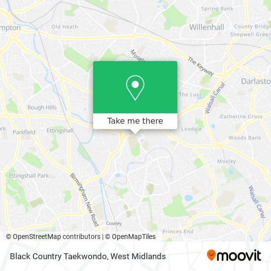 Black Country Taekwondo map