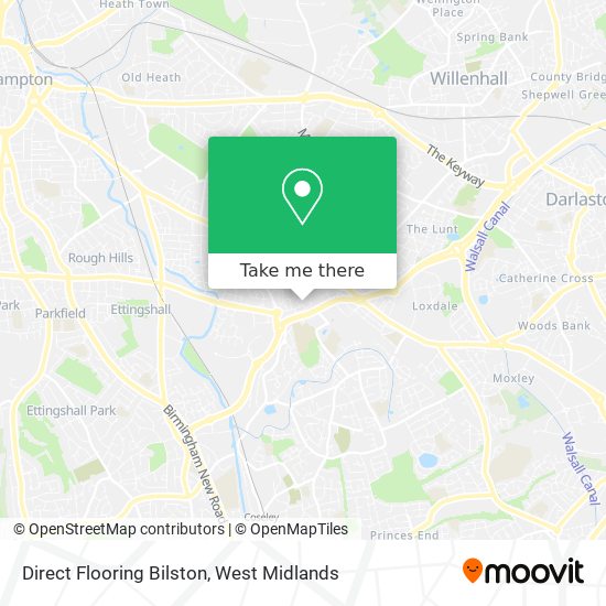 Direct Flooring Bilston map