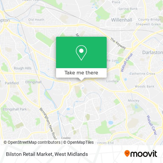 Bilston Retail Market map