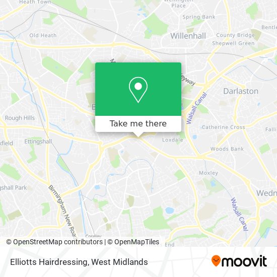 Elliotts Hairdressing map