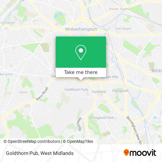 Goldthorn Pub map