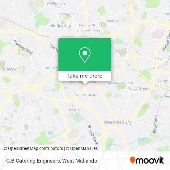 G.B Catering Engineers map