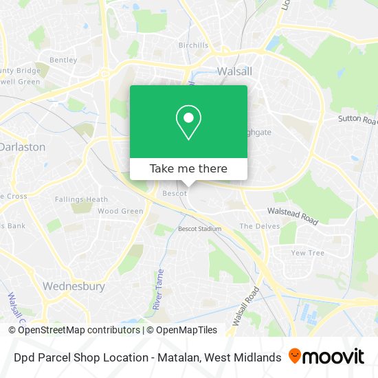 Dpd Parcel Shop Location - Matalan map