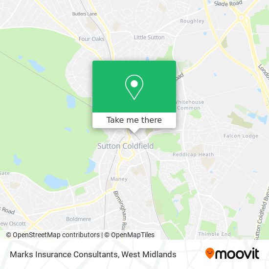 Marks Insurance Consultants map
