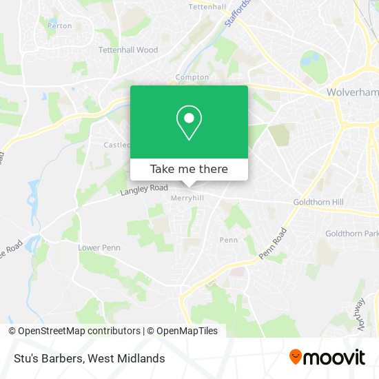 Stu's Barbers map
