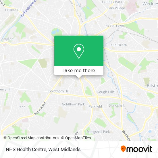 NHS Health Centre map