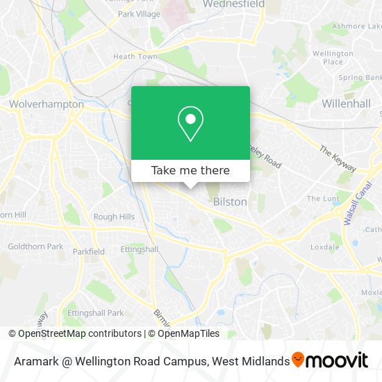 Aramark @ Wellington Road Campus map