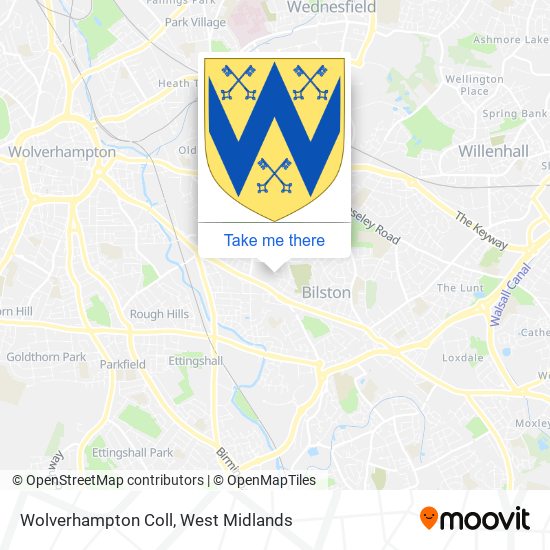 Wolverhampton Coll map