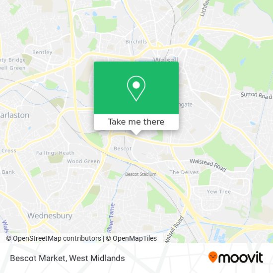 Bescot Market map