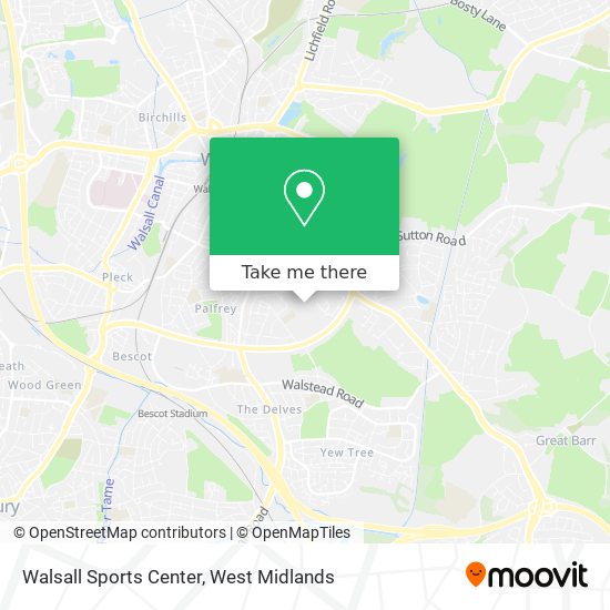 Walsall Sports Center map