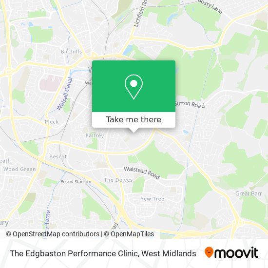 The Edgbaston Performance Clinic map