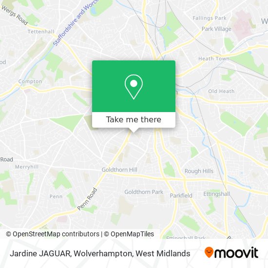 Jardine JAGUAR, Wolverhampton map